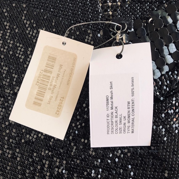 Fannie Schiavoni Chainmail Metal Mesh Mini Skirt - Picture 11 of 11